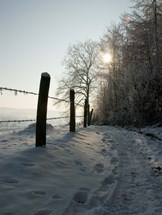 Chemin de neige